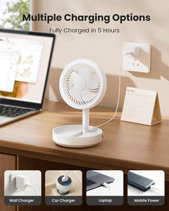 Ventilador de Escritorio Recargable con 3 Velocidades Ajustables, Logotipo y Color Personalizados OEM/ODM, Certificado, Venta al Por Mayor - Product Image 6