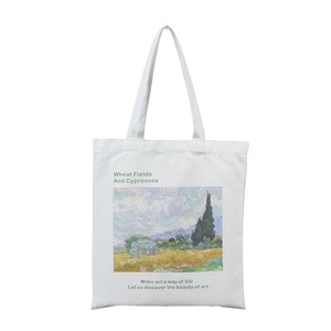 Custom Canvas <b>Tote</b> <b>Bag</b> White Printed Logo Advertising Promotional Use - Product Image 5