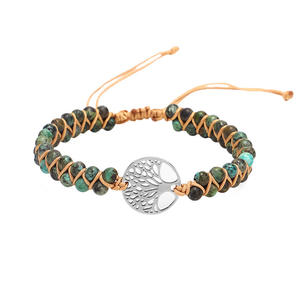 <span class=keywords><strong>Bracelet</strong></span> Double <span class=keywords><strong>Cordon</strong></span> Turquoise <span class=keywords><strong>Arbre</strong></span> <span class=keywords><strong>de</strong></span> <span class=keywords><strong>Vie</strong></span> Fait Main <span class=keywords><strong>Bracelet</strong></span> <span class=keywords><strong>de</strong></span> Guérison Reiki Bracelets <span class=keywords><strong>de</strong></span> Perles <span class=keywords><strong>de</strong></span> Pierre Précieuse Couche pour Femmes Hommes - Product Image 3