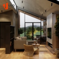 Casa Prefabricada UVO con Techo Inclinado, Casa Contenedor, Cabaña Modular, Villa en Forma de A, Casa de Vacaciones en el Patio Trasero, Mini Casa de Lujo para EE. UU. y Australia