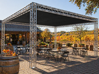 Structure d'éclairage portable en alliage d'aluminium, design modulaire léger avec capacité de charge de 200 kg pour mariages, fêtes et événements communautaires