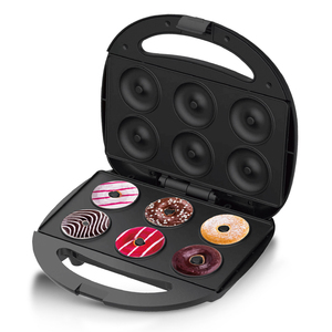 RAF 6 Holes Uniform Heat Domestic Use Multifunctional Mini Donut Maker Multi-Functional Cake Automatic <b>Machine</b> Donut Maker Machi - Product Image 3