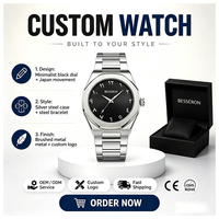 Relojes de Lujo para Hombre, OEM, al por Mayor, de Fábrica, con Etiqueta Plateada, Relojes de Titanio, Relojes Árabes, Relojes de Pulsera, Fabricante, Venta al por Mayor