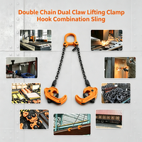 Pince de levage pour fûts de 1000 kg, pince de levage double pour fûts d'huile
