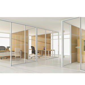 <span class=keywords><strong>Cloison</strong></span> de bureau modulaire en aluminium avec cadre en <span class=keywords><strong>verre</strong></span>, moderne, flexible, écologique, insonorisée, facile à installer, hôpital, école, atelier - Product Image 3