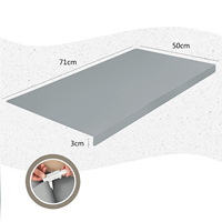 Tapis de protection multifonctionnel en silicone écologique anti-rayures et anti-salissures pour bord de comptoir de cuisine, qualité alimentaire