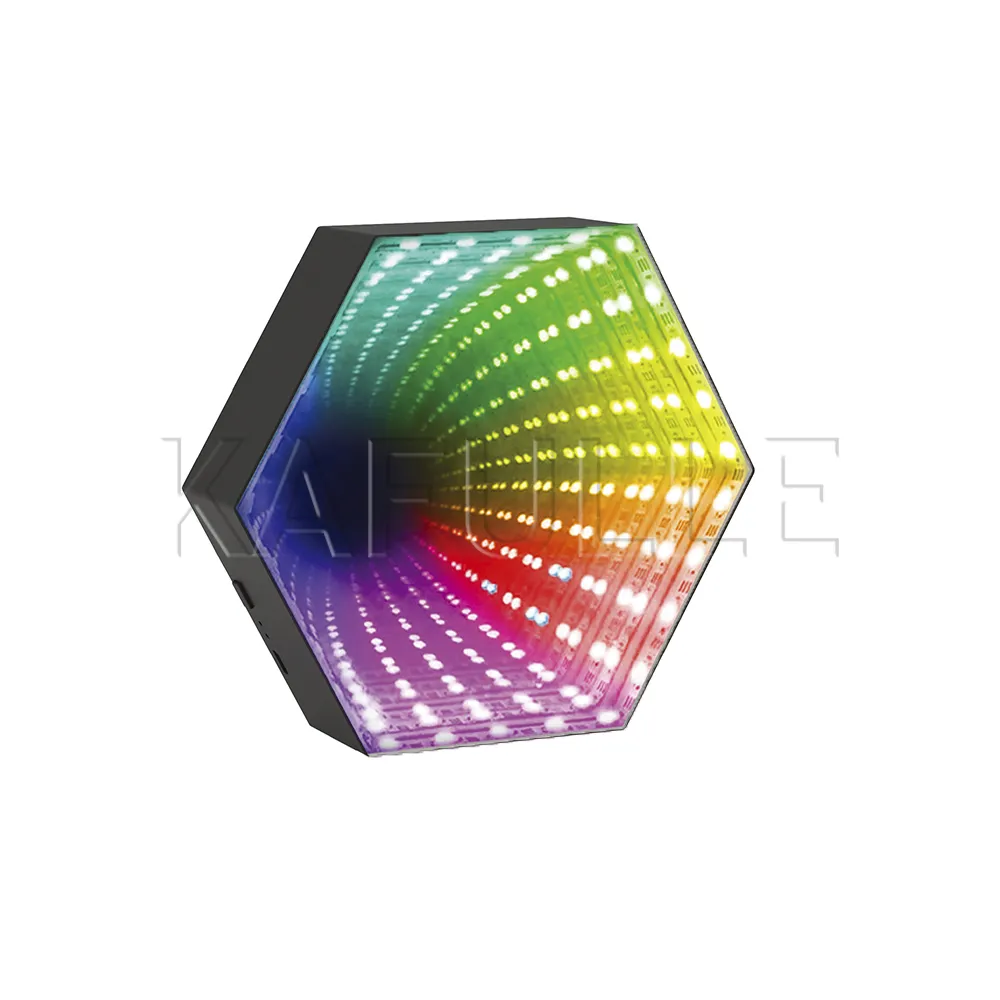 Dekorasyon altıgen RGB oyun müzik reaktif sonsuz Patent RGB IC LED ışık