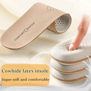 Plantillas de látex de piel de vaca para zapatos, plantilla deportiva de látex, soporte de arco, almohadillas para zapatos, insertos de plantilla para fascitis plantar que absorben los golpes - Product Image 2