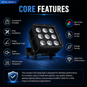 Reflectores LED de Alta Calidad IP65 para Exteriores, Iluminación de Estadios, Cuerpo de Lámpara Resistente para Jardín, Árboles, Paisajes y Proyecciones - Product Image 5