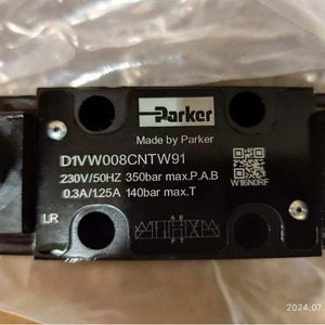 Vanne directionnelle à solénoïde Parker D1VW008CNTW91 230V 50Hz 350Bar, commande de inversion quatre voies pour huile hydraulique - Product Image 2
