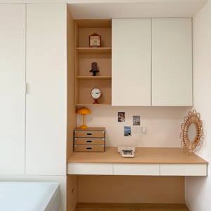 <span class=keywords><strong>Letto</strong></span> Multifunzionale Salvaspazio in Legno Moderno con Scrivania e Armadio Combinati per Camere <span class=keywords><strong>da</strong></span> <span class=keywords><strong>Letto</strong></span> e Uso per Bambini - Product Image 2