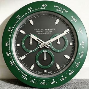 Orologi <span class=keywords><strong>da</strong></span> polso di lusso in metallo rotondo <span class=keywords><strong>da</strong></span> 14 pollici con luce notturna muta personalizzati 3D orologi <span class=keywords><strong>da</strong></span> <span class=keywords><strong>parete</strong></span> luminosi - Product Image 2