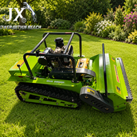 Tondeuse à gazon diesel télécommandée CE, coupe-herbe sur chenilles 800 mm, propulsion électrique 48 V, portée 800 m, moteur 195F, GQ800A