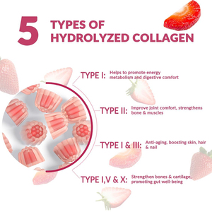 Gommose alla Fragola OEM con Etichetta Privata, Integratore per lo Sbiancamento della Pelle con Collagene, Vitamina, Biotina, Zinco e Antiossidanti, 60 Gommose - Product Image 4