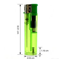 Briquet électrique transparent rechargeable le plus vendu et le moins cher pour cigarettes