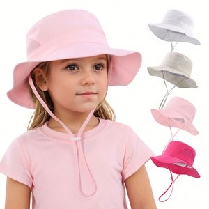 2025 New High Quality Summer Outdoor Fisherman Hat for Children Kids <b>Sunscreen</b> Fast Dry Breathable Beach Sun Bucket Hat - Product Image 1