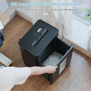 เครื่องหั่นกระดาษ A4 20L ขนาด2มม. * 12มม. P5ระดับ8แผ่นใช้สำหรับสำนักงานขนาดเล็กและบ้านสำหรับทำลายตั๋วเงินและเช่น - Product Image 4