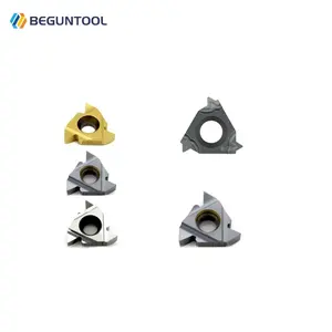 11ER A60 A55 1.0/1.5/ISO LDA SMX35 CBN PCD Sisipan Karbida Pemotong Benang CNC Bilah Berulir 11ER Masukan Penggilingan Putar Benang