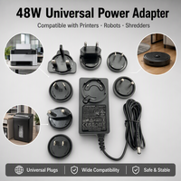 Adaptateur secteur mural 48W 12V 4A/2A DC avec équipement de sport et de beauté certifié SAA PSE KC