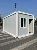 Unità residenziali piatte prefabbricate portatili a basso costo, da 20 a 40 piedi, grandi case prefabbricate per Container