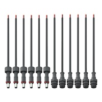 Universeller 5,5mm*2,1mm Messing-Buchsenstecker für Panelmontage DC LED-Kabelverbinder Geformter 18/20/22/24AWG Kabelanschluss