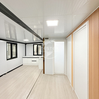 Maison conteneur de luxe préfabriquée extensible - Structure en acier de 10 pieds sur mesure au design moderne pour bureau, centre commercial, restaurant, appartement