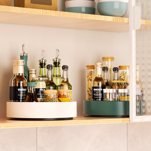 Keuken Plank Roterende Kruiden Rek Aanrecht Kruiden Double-Layer Roterende Organizer - Product Image 4