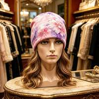 Gorros de Invierno Tejidos Personalizados de Alta Calidad, Gorro de Diseño Informal y Cálido para Deportes al Aire Libre, Gorro con Patrón de Hojas de Plantas