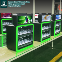 Vitrine murale Satom pour magasin de tabac, présentoir métallique pour tabac sans fumée, présentoir à cigarettes pour le Moyen-Orient et l'Afrique