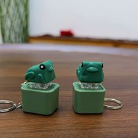 Porte-clés Canard Jaune Syh1890, Jouet Sonore à Interrupteur de Clavier en Plastique, Testeur d'Axes de Keycaps et de Mousquetons Promotionnels