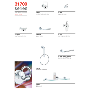 OEM Design moderno Set di <span class=keywords><strong>Hardware</strong></span> per bagno in ottone massiccio finitura cromata accessori per la toilette per produttore - Product Image 5