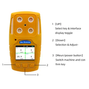 Safewill 4in1 gaz dedektörü co2 dedektörü taşınabilir so2 H2S LEL O2 gaz sayacı karbondioksit gaz dedektörü