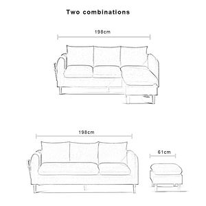 Hotel-Villa Wohnzimmermöbel Luxus <span class=keywords><strong>4</strong></span>-Sitzer graues Leinensofa-Bett modern L-Form modulare Sektionssofas aus Stoff - Product Image 6