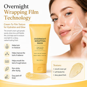 <span class=keywords><strong>Masque</strong></span> <span class=keywords><strong>de</strong></span> <span class=keywords><strong>nuit</strong></span> peel-off au curcuma et à l'acide kojique pour l'éclat, l'hydratation et le soin apaisant des rougeurs – Marque privée - Product Image 4