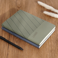 Ensemble de carnet de notes de luxe A5 - Carnet rechargeable avec couverture en tissu PP et reliure thermique