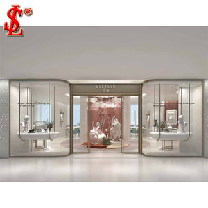 Accesorios de <span class=keywords><strong>collar</strong></span> de oro de moda escaparate de exhibición de joyería de cristal de madera para joyería Diseño de Interiores <span class=keywords><strong>Pandora</strong></span> exhibición de joyería - Product Image 1