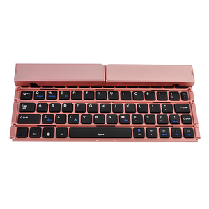 Nhà máy xách tay siêu mỏng gấp BT Bàn phím <span class=keywords><strong>mini</strong></span> linh hoạt BT Bàn phím không dây với đứng - Product Image 3