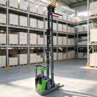 Chariot élévateur électrique MOVMES à batterie lithium-ion 48V 400AH, mât à trois étages, pneus en polyuréthane, capacité de levage 1,6/2/2,5T, hauteur de levage 6M-14M