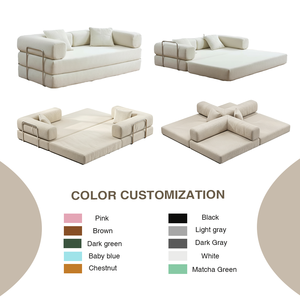 Minimalist Modern Kadife Kordonlu Konforlu Kanepe Küçük Boy Daire Yataklı Köşe Koltuk Katlanabilir Modüler Otel Villa Kanepe Yatak - Product Image 5