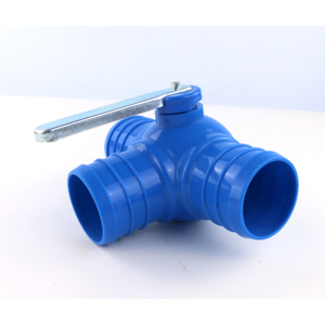 Válvula de Bola de Tres Vías de Igual Diámetro con Perilla de Hierro Reforzado para Riego Agrícola (50-100mm) - Product Image 4