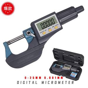 Tebak Handgereedschap Elektronische <span class=keywords><strong>Micrometer</strong></span> 0-25Mm Micro Digitale Buiten Elektronische <span class=keywords><strong>Micrometer</strong></span> Gauge 0.001Mm Digitale Remklauw - Product Image 2
