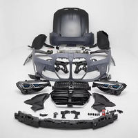 Kit carrosserie complet PP pour conversion BMW G20 G28 en M3 G80 large 1:1, comprenant pare-chocs avant et arrière larges, capot, échappement et ailes modifiés