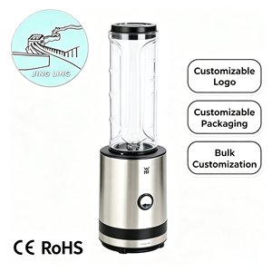 <span class=keywords><strong>WMF</strong></span> KitchenMinis Smoothie-to-Go, mixeur portable compact, deux récipients de mélange/consommation de 0,6 L, 300 W, acier inoxydable mat - Product Image 1