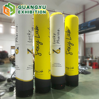 Fabrication de colonnes gonflables personnalisées, tubes gonflables publicitaires personnalisés avec fonction d'éclairage LED, colonnes et piliers gonflables