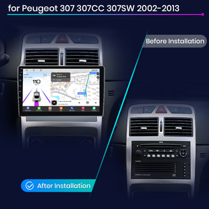 Junsun Qualcomm çip Peugeot 307 307CC 307SW için <span class=keywords><strong>Android</strong></span> araba radyo 2002-2013 8-core Apple CarPlay Stereo 360 kamera 1.8 Ghz DSP - Product Image 2