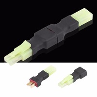 Adaptateur de prise T Deans Mini Tamiya femelle vers mâle pour chargeur de batterie RC Airsoft, pièces en plastique DIY
