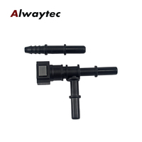 Connecteur de ligne de carburant pour voiture, raccord en T, tuyau en nylon, coupleur droit, connecteur à déconnexion rapide, pièces de rechange automobiles, 7,89 mm ID6