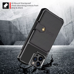 Coque de Téléphone Robuste Multi-Fentes pour iPhone 16 et S24 Ultra S23 avec Fente pour Cartes <span class=keywords><strong>Portable</strong></span> - Product Image 6