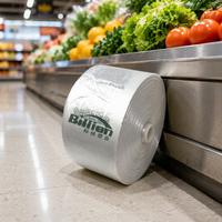 Transparante, heldere, platte PE voedselverpakkingsrolzak, duurzame opslag voor fruit, groenten, brood, FDA-conform verpakking