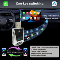 Adaptateur sans fil CarPlay Android Auto USB de haute qualité, plug-and-play, convertisseur de dongle filaire en sans fil pour voiture